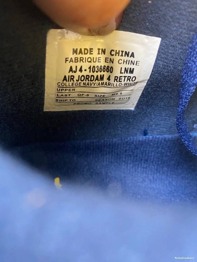 MaikeSneakers (PE) AJ4-1036660 Air 4 Michigan Retro Jordan 0628